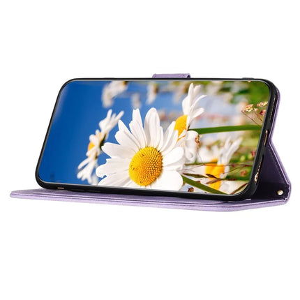 For Samsung Galaxy A26 5G Case PU Leather Floral Phone Cover with Card Slots