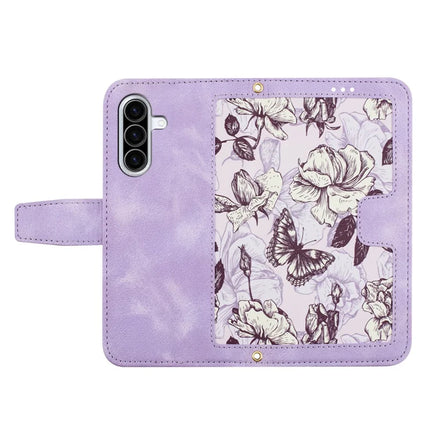 For Samsung Galaxy A26 5G Case PU Leather Floral Phone Cover with Card Slots