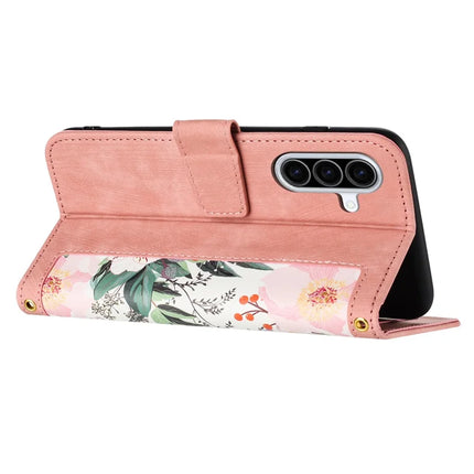 For Samsung Galaxy A26 5G Case PU Leather Floral Phone Cover with Card Slots