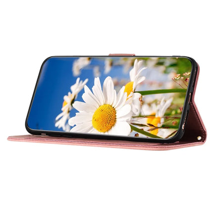 For Samsung Galaxy A26 5G Case PU Leather Floral Phone Cover with Card Slots