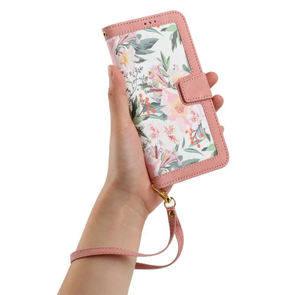 For Samsung Galaxy A26 5G Case PU Leather Floral Phone Cover with Card Slots
