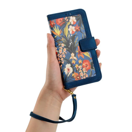 For Samsung Galaxy A26 5G Case PU Leather Floral Phone Cover with Card Slots