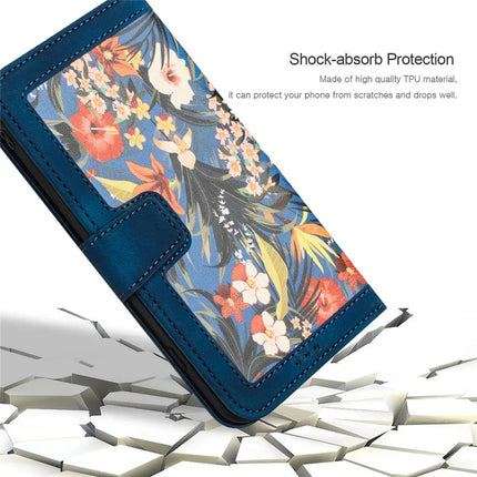 For Samsung Galaxy A26 5G Case PU Leather Floral Phone Cover with Card Slots