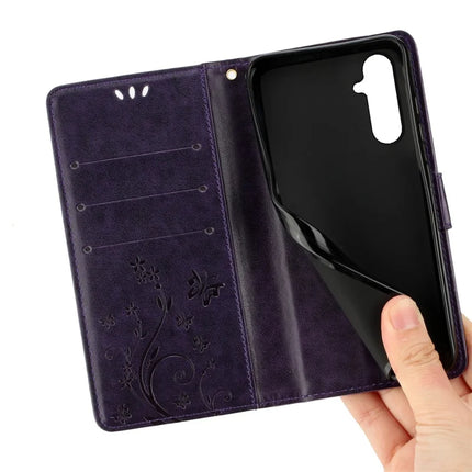 For Samsung Galaxy A56 5G Case PU Leather Phone Wallet Cover with Strap