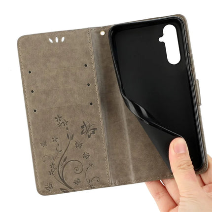 For Samsung Galaxy A56 5G Case PU Leather Phone Wallet Cover with Strap