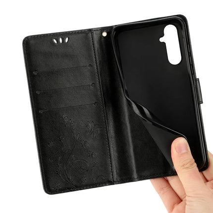 For Samsung Galaxy A56 5G Case PU Leather Phone Wallet Cover with Strap