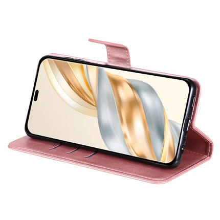 Zipper Wallet Case for Honor Magic7 Lite 5G / X9c 5G / X60 Pro 5G Calf Texture Leather Phone Cover