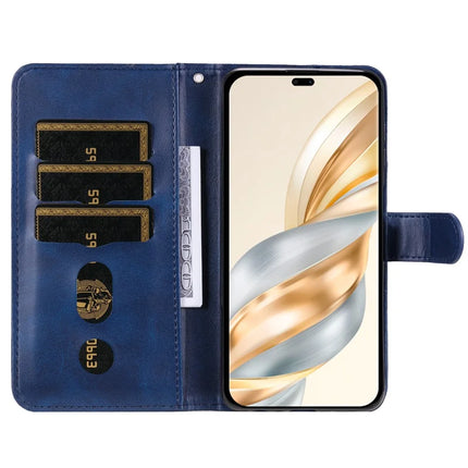 Zipper Wallet Case for Honor Magic7 Lite 5G / X9c 5G / X60 Pro 5G Calf Texture Leather Phone Cover