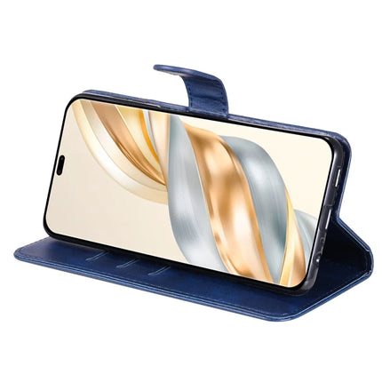 Zipper Wallet Case for Honor Magic7 Lite 5G / X9c 5G / X60 Pro 5G Calf Texture Leather Phone Cover