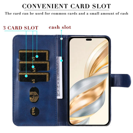 Zipper Wallet Case for Honor Magic7 Lite 5G / X9c 5G / X60 Pro 5G Calf Texture Leather Phone Cover