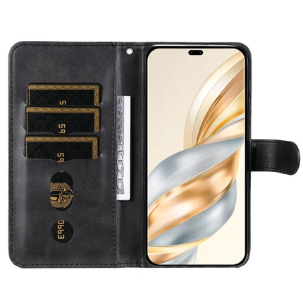 Zipper Wallet Case for Honor Magic7 Lite 5G / X9c 5G / X60 Pro 5G Calf Texture Leather Phone Cover