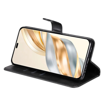 Zipper Wallet Case for Honor Magic7 Lite 5G / X9c 5G / X60 Pro 5G Calf Texture Leather Phone Cover