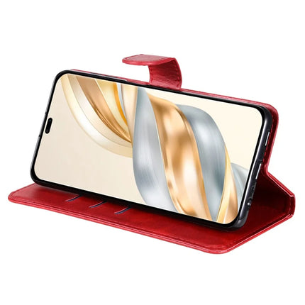 Zipper Wallet Case for Honor Magic7 Lite 5G / X9c 5G / X60 Pro 5G Calf Texture Leather Phone Cover