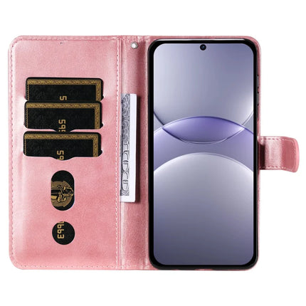 For Huawei nova 13 5G / nova 12 5G Case Zipper Wallet Calf Texture PU Leather Phone Cover
