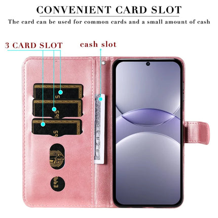 For Huawei nova 13 5G / nova 12 5G Case Zipper Wallet Calf Texture PU Leather Phone Cover