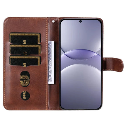For Huawei nova 13 5G / nova 12 5G Case Zipper Wallet Calf Texture PU Leather Phone Cover
