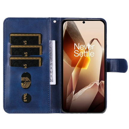 For OnePlus 13 Case Zipper Wallet Calf Texture PU Leather Phone Cover