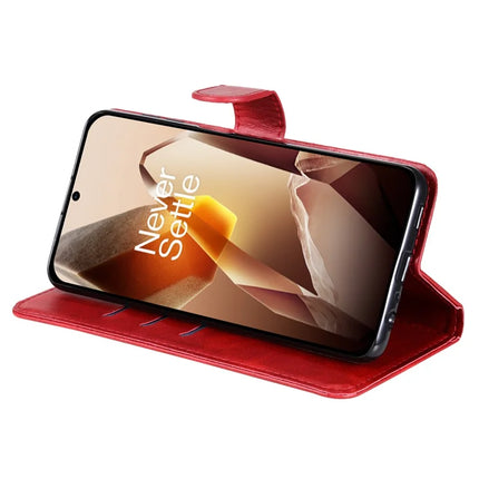 For OnePlus 13 Case Zipper Wallet Calf Texture PU Leather Phone Cover