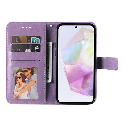For Samsung Galaxy A56 5G Case PU Leather Wallet Floral Phone Cover Stand View