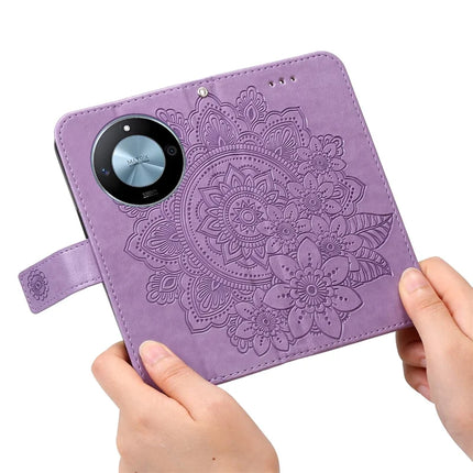 For Honor X60 5G Case PU Leather Wallet Floral Phone Cover Stand View