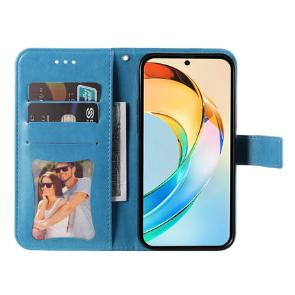 For Honor X60 5G Case PU Leather Wallet Floral Phone Cover Stand View