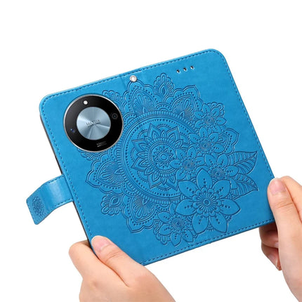 For Honor X60 5G Case PU Leather Wallet Floral Phone Cover Stand View