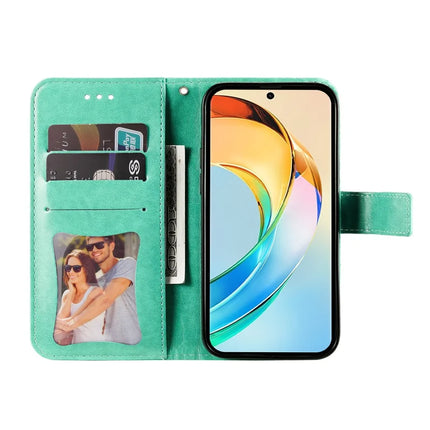 For Honor X60 5G Case PU Leather Wallet Floral Phone Cover Stand View