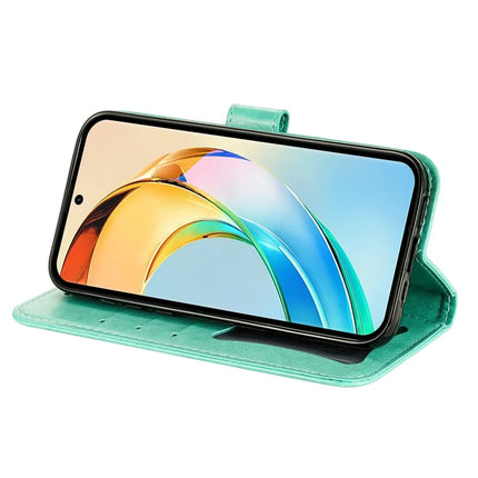 For Honor X60 5G Case PU Leather Wallet Floral Phone Cover Stand View