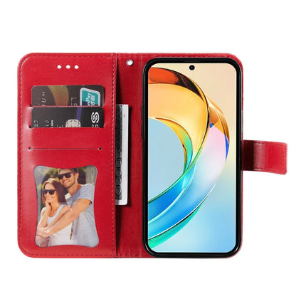 For Honor X60 5G Case PU Leather Wallet Floral Phone Cover Stand View