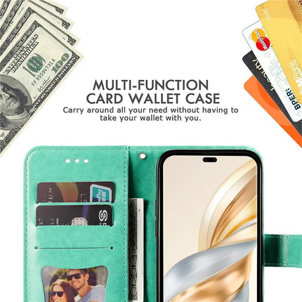 Leather Case for Honor Magic7 Lite 5G / X9c 5G / X60 Pro 5G Flower Phone Cover
