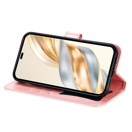Leather Case for Honor Magic7 Lite 5G / X9c 5G / X60 Pro 5G Flower Phone Cover