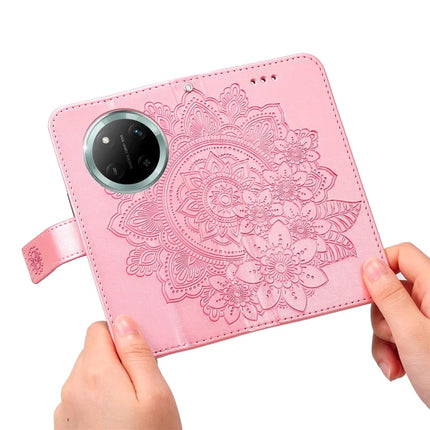 Leather Case for Honor Magic7 Lite 5G / X9c 5G / X60 Pro 5G Flower Phone Cover