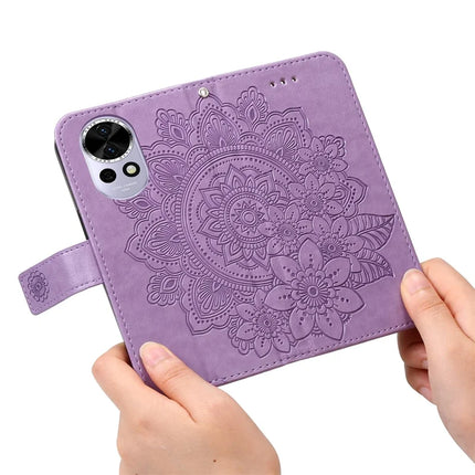 For Huawei nova 13 5G / nova 12 5G Case PU Leather Wallet Floral Phone Cover Stand View