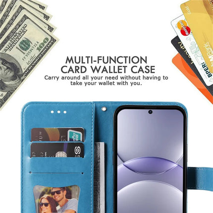 For Huawei nova 13 5G / nova 12 5G Case PU Leather Wallet Floral Phone Cover Stand View