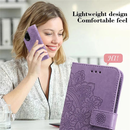 For Huawei nova 13 Pro 5G Case PU Leather Wallet Floral Phone Cover Stand View