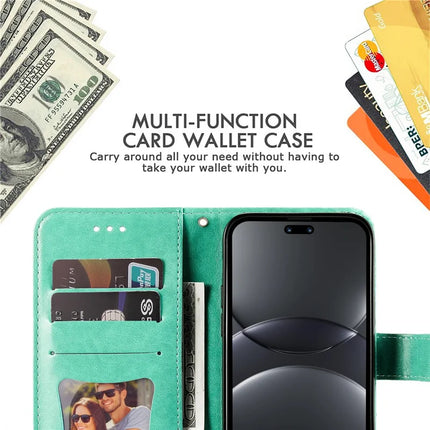 For Huawei nova 13 Pro 5G Case PU Leather Wallet Floral Phone Cover Stand View