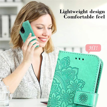 For Huawei nova 13 Pro 5G Case PU Leather Wallet Floral Phone Cover Stand View