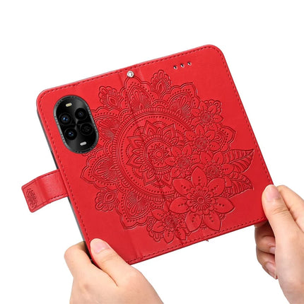 For Huawei nova 13 Pro 5G Case PU Leather Wallet Floral Phone Cover Stand View