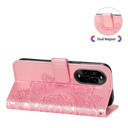 For Huawei nova 13 Pro 5G Case PU Leather Wallet Floral Phone Cover Stand View