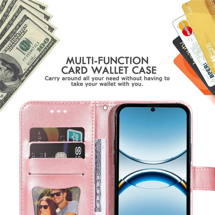 For Oppo Find X8 5G Case PU Leather Wallet Floral Phone Cover Stand View