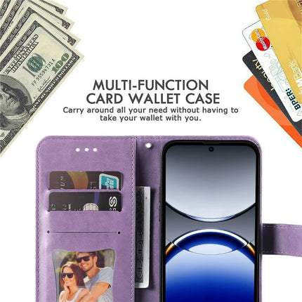 For Oppo Find X8 Pro 5G Case PU Leather Wallet Floral Phone Cover Stand View