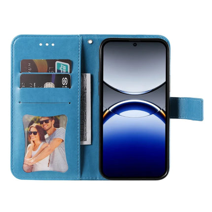 For Oppo Find X8 Pro 5G Case PU Leather Wallet Floral Phone Cover Stand View