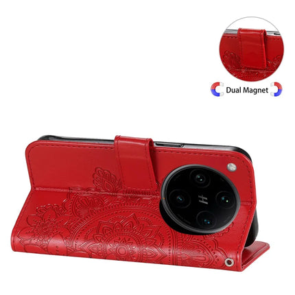 For Oppo Find X8 Pro 5G Case PU Leather Wallet Floral Phone Cover Stand View