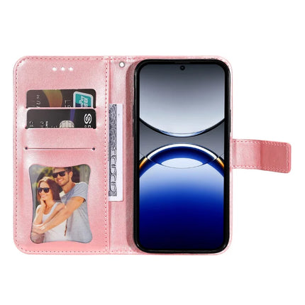 For Oppo Find X8 Pro 5G Case PU Leather Wallet Floral Phone Cover Stand View
