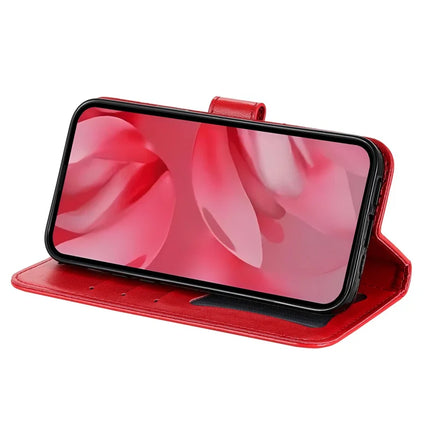 For Google Pixel 9a Case PU Leather Wallet Floral Phone Cover Stand View