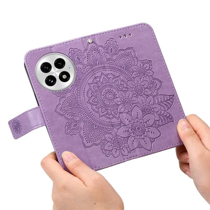 For OnePlus 13 Case PU Leather Wallet Floral Phone Cover Stand View