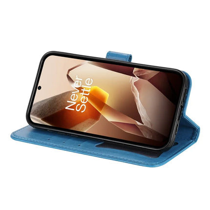 For OnePlus 13 Case PU Leather Wallet Floral Phone Cover Stand View