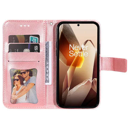 For OnePlus 13 Case PU Leather Wallet Floral Phone Cover Stand View