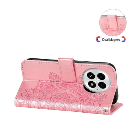 For OnePlus 13 Case PU Leather Wallet Floral Phone Cover Stand View