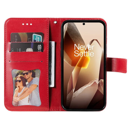 For OnePlus 13 Case PU Leather Wallet Floral Phone Cover Stand View